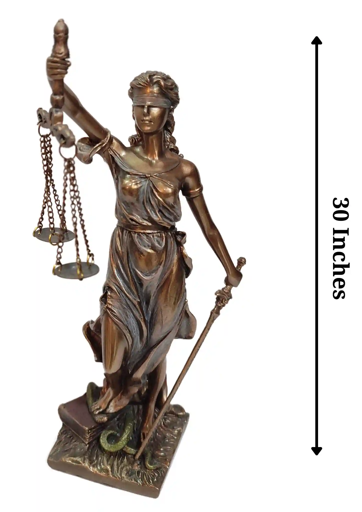 Lady of Justice - Brass - 30 inches